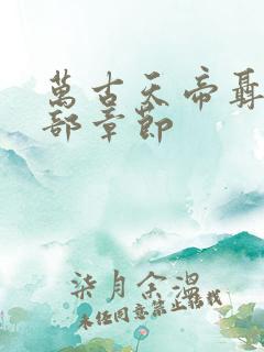 万古天帝聂天全部章节