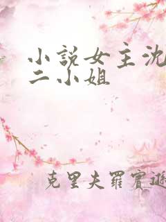 小说女主沈悠然二小姐