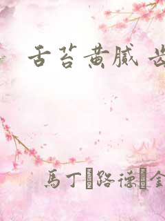 舌苔黄腻 齿痕