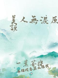 美人无泪原著小说