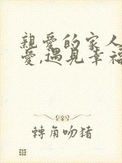亲爱的家人遇见爱,遇见幸福短剧全集