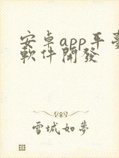 安卓app平台软件开发