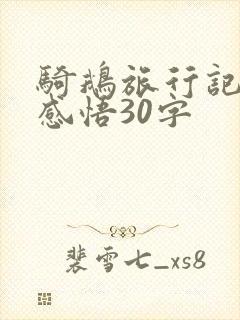 骑鹅旅行记读书感悟30字