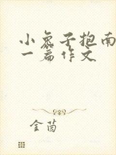 小兔子抱南瓜写一篇作文
