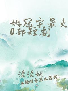 姚冠宇最火的10部短剧