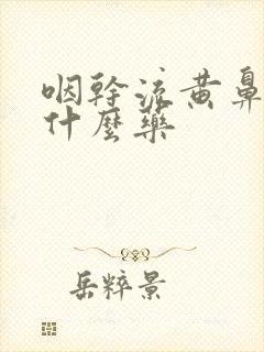 咽干流黄鼻涕吃什么药