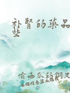 补肾的药品有哪些