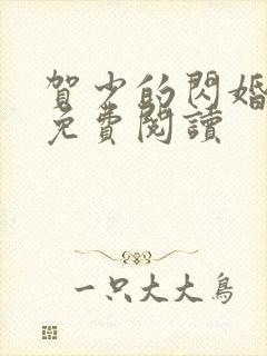贺少的闪婚暖妻免费阅读