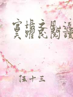 官场之风流医少吴跃民阅读全文