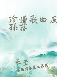 珍惜歌曲原唱 孙露
