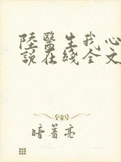 陆医生我心疼小说在线全文免费阅读