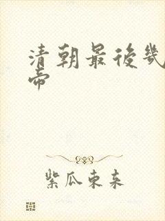 清朝最后几位皇帝