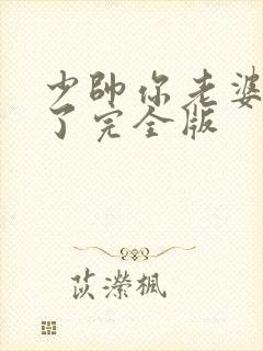 少帅你老婆又跑了完全版