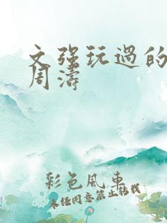 文强玩过的女人周涛