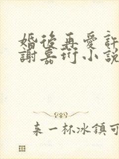 婚后再爱许栀清谢嘉珩小说免费阅读