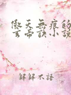 傲天无痕的九天玄帝诀小说