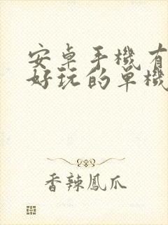 安卓手机有什么好玩的单机游戏