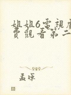 姐姐6电视剧免费观看第二季