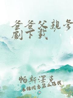 爸爸父亲爹电视剧下载