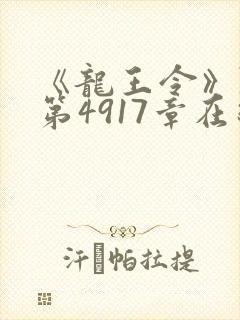 《龙王令》陈平第4917章在线阅读