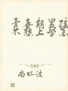 青春期男孩叛逆不想上学怎么管教