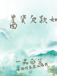 农资欠款如何追回