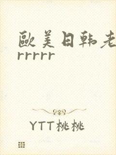 欧美日韩老熟女rrrrr