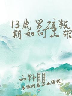 13岁男孩叛逆期如何正确引导