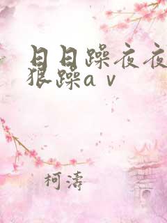 日日躁夜夜躁狠狠躁aⅴ