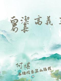 白洁 高义 王局长