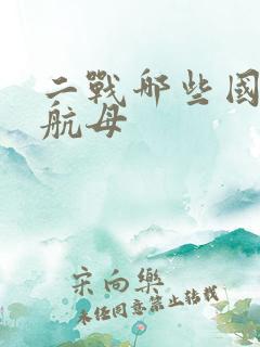 二战哪些国家有航母