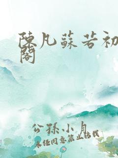 陈凡苏若初笔趣阁
