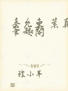 秦允东 叶真 笔趣阁