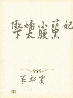 傲娇小萌妃:殿下太腹黑