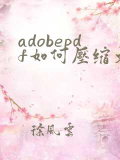 adobepdf如何压缩文件大小