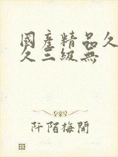 国产精品久久久久三级无