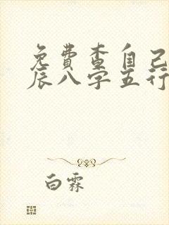 免费查自己的生辰八字五行