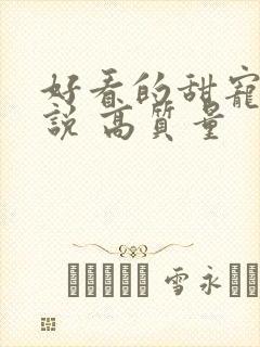 好看的甜宠文小说 高质量