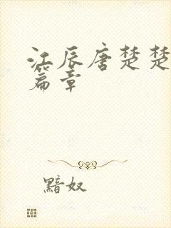 江辰唐楚楚最新篇章