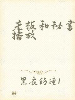 老板和秘书在线播放