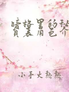 暗格里的秘密演员表角色介绍