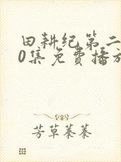 田耕纪第二部40集免费播放