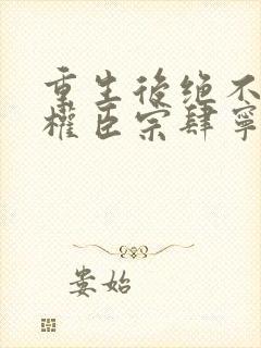 重生后绝不嫁给权臣宗肆宁芙的小说