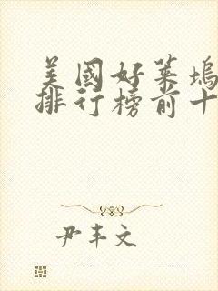 美国好莱坞电影排行榜前十名