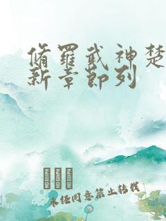 修罗武神楚枫最新章节列