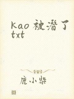 kao 被潜了txt