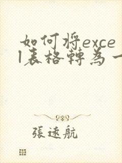 如何将excel表格转为一页pdf