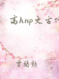 高hnp文古代