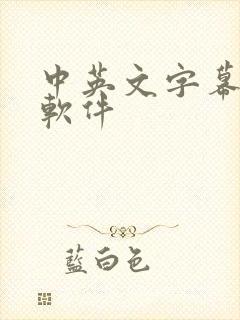 中英文字幕翻译软件