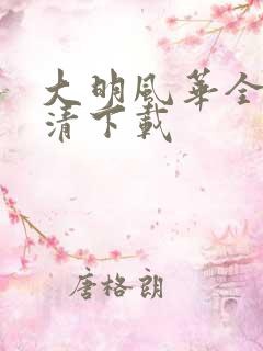 大明风华全集高清下载